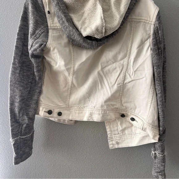 Free People Denim hoodie jacket - Picture 6 of 6